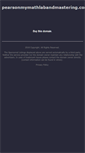 Mobile Screenshot of pearsonmymathlabandmastering.com