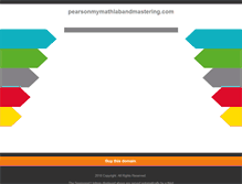 Tablet Screenshot of pearsonmymathlabandmastering.com